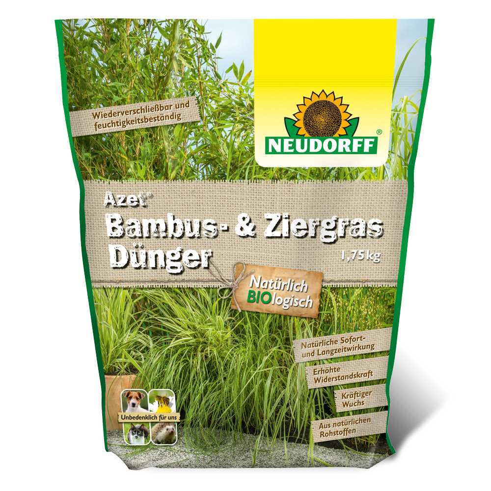 Ingrasamant Azet pentru Bambus si Ierburi Ornamentale, 1.75 kg, Nutritie de Lunga Durata, Neudorff