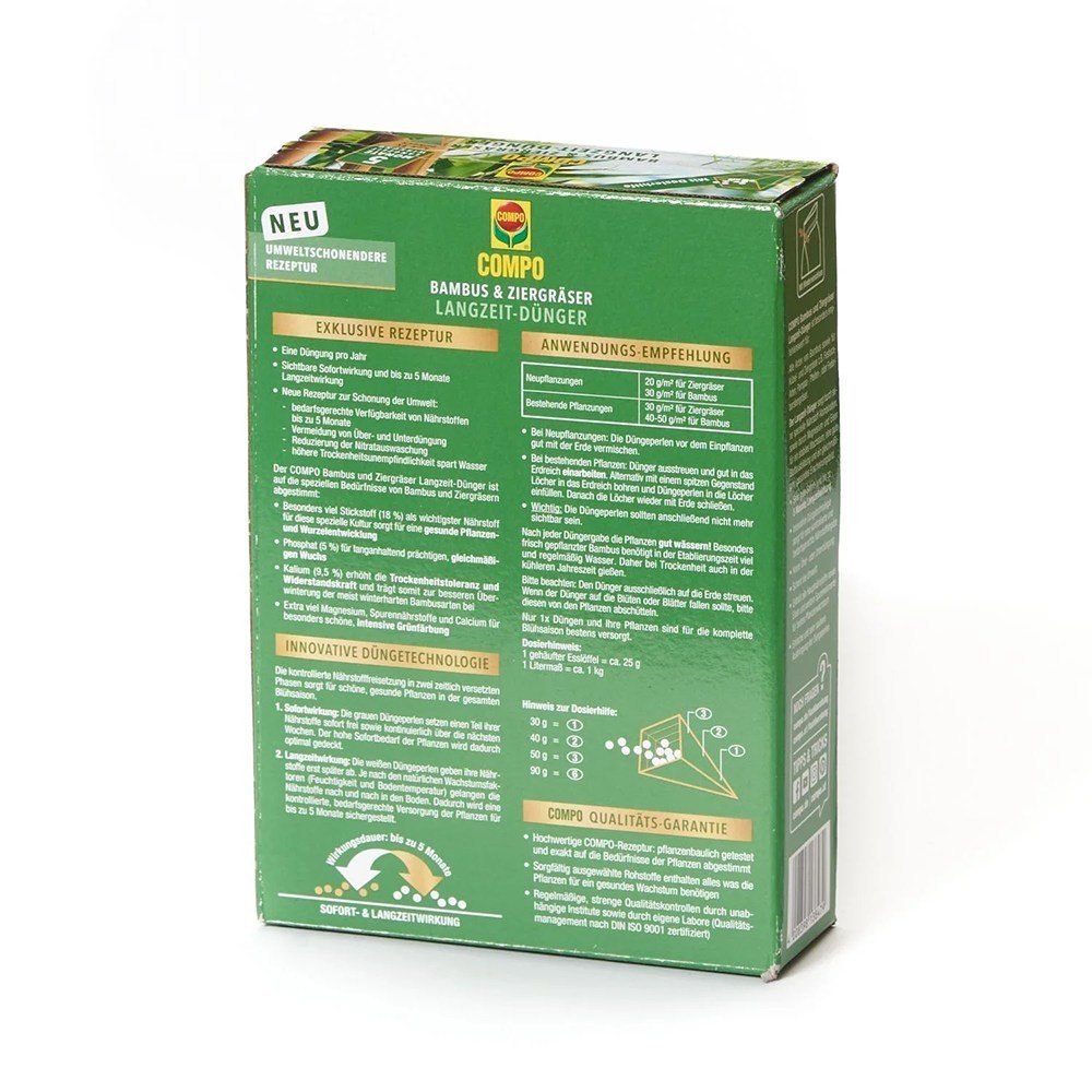 Ingrasamant pentru Bambus si Ierburi Ornamentale, 850 g, 22 m², Formul Ecologica, Efect de Lunga Durata 5 Luni, COMPO