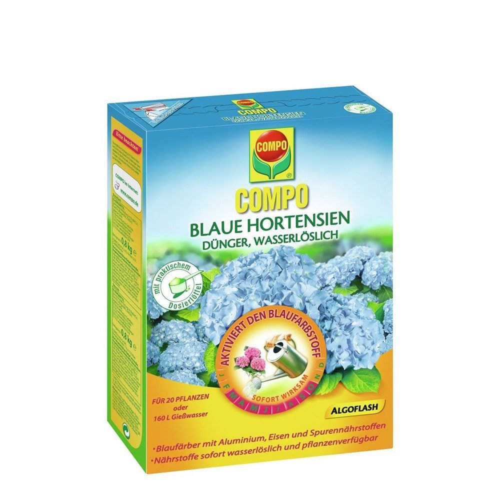Ingrasamant Solubil pentru Hortensii Albastre, 800 g, Efect Imediat, cu Alumiu si Fier, COMPO