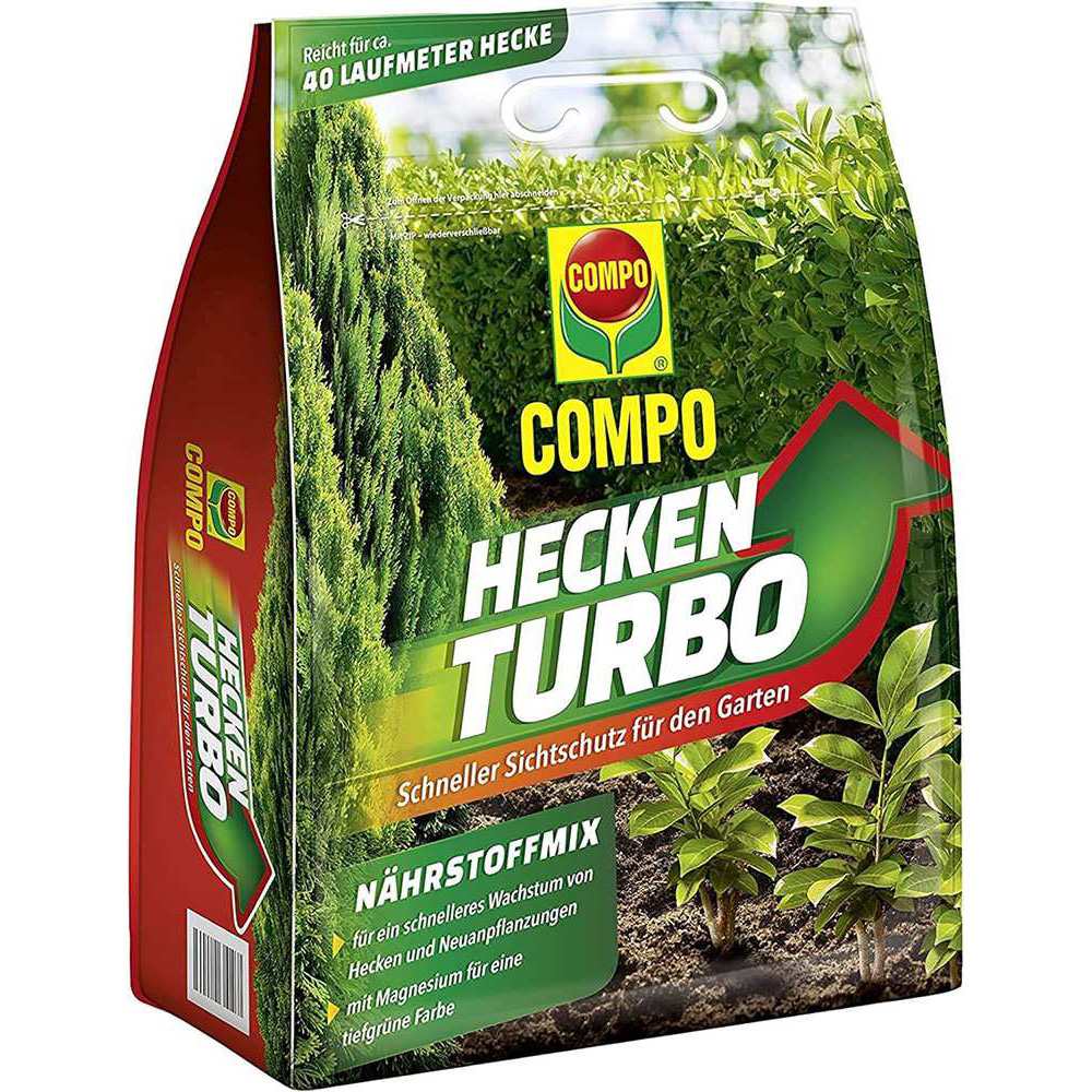 Ingrasamant Turbo Special pentru Garduri Vii, 4 kg, Mix de Nutrienti, COMPO