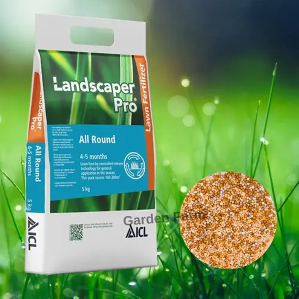 Ingrasamant gazon profesional Landscaper Pro Allround 5 kg, nutritie echilibrata pe termen lung, pentru 200 mp
