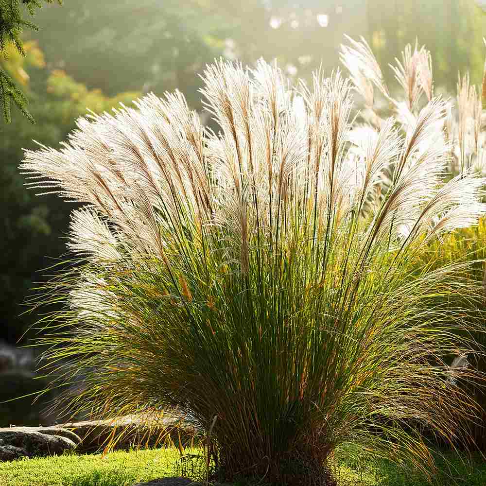Iarba Elefantului (Miscanthus Sinensis) Gracillimus, iarba decorativa, rezistenta la ger si seceta, crestere rapida,