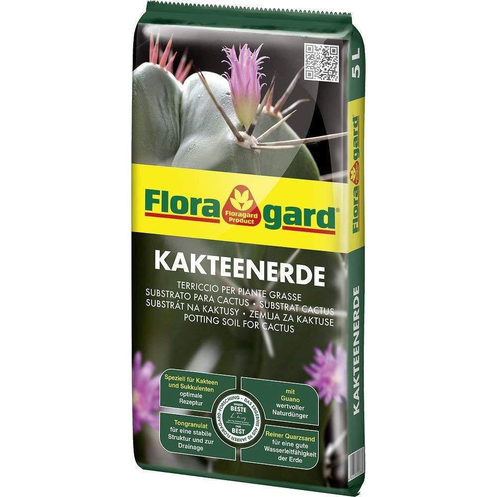 Pamant pentru Cactusi si Suculente, Fertilizat Usor cu Nisip de Cuart Pur, 5 l, Floragard