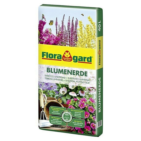 Pamant pentru Flori cu Ingrasamant Organic Guano, 40 l, Floragard - VERDENA-40 l