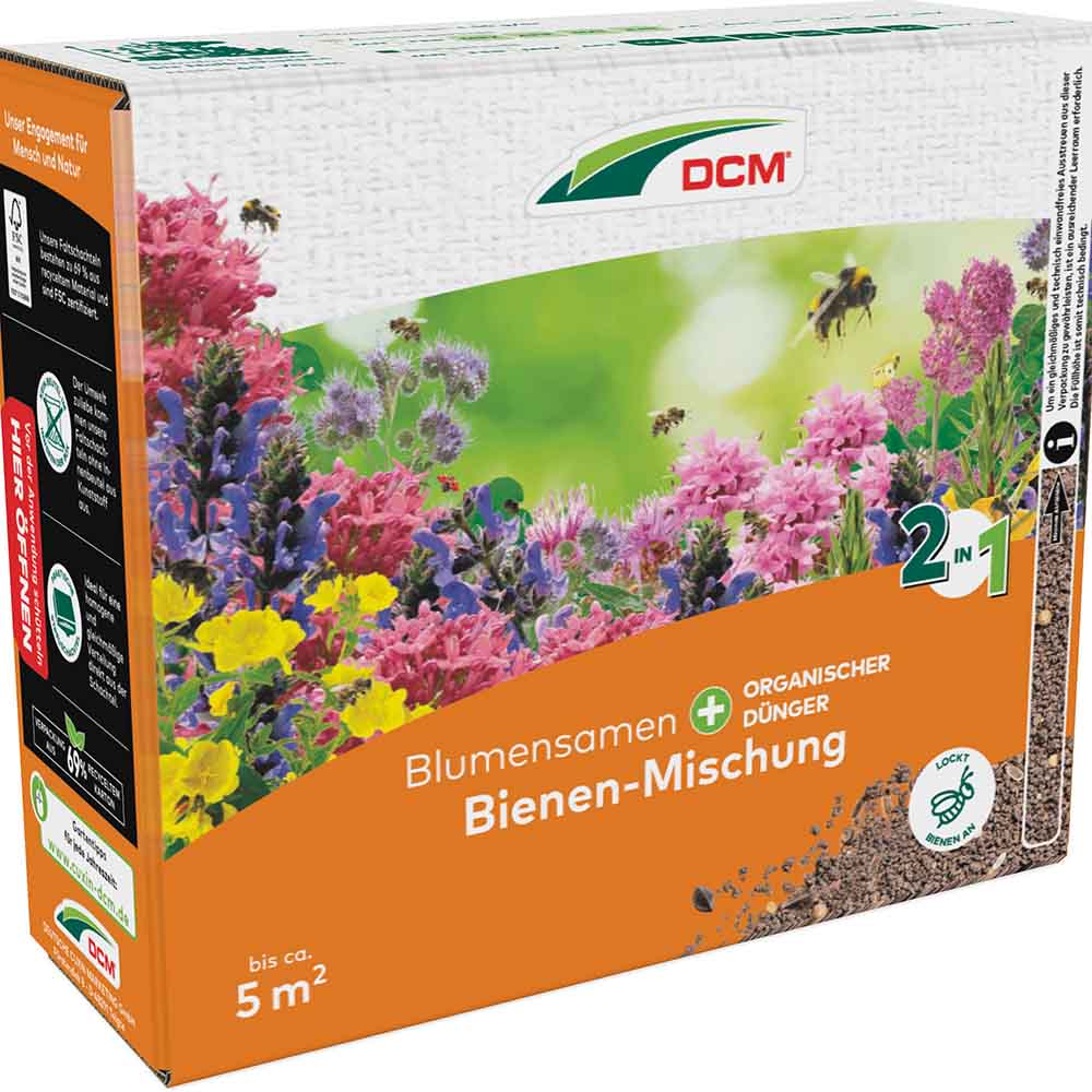 Seminte de Flori Mix pentru Albine, Ingrasamant si Seminte 2-in-1, 260 g pentru 5m², CUXIN DCM