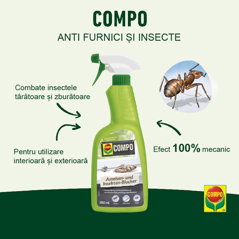 Spray de Combatere a Furnicilor si a Insectelor, 500 ml, COMPO