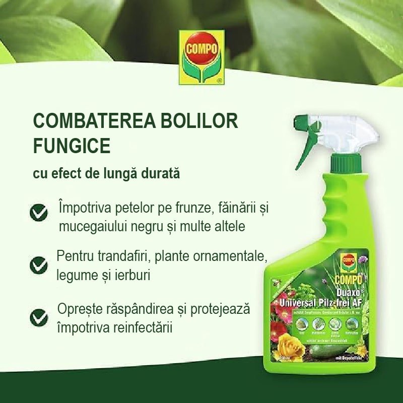 Spray Protector Universal pentru Plante contra Ciupercilor, 750 ml, COMPO