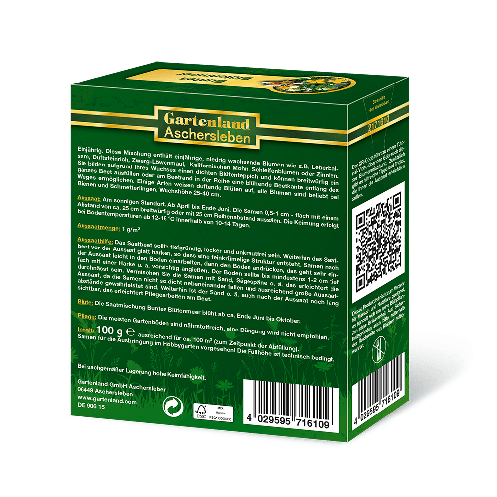 Amestec Seminte Flori de Pasune - Colorata Mare de Flori, 100g, pentru 100m²