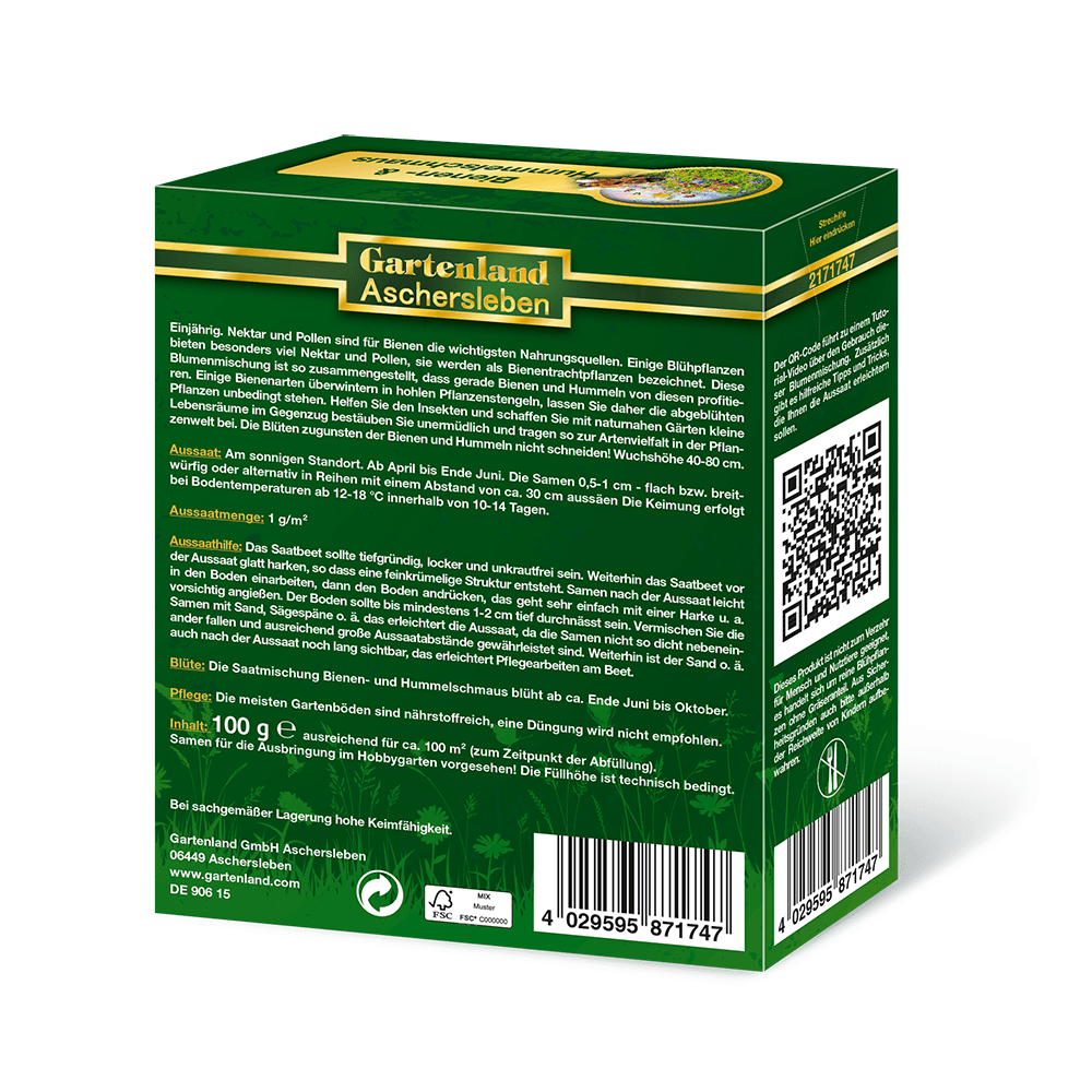 Amestec Seminte Flori de Pasune - Sarbatoarea Albinelor Si A Bondarilor, 100g, pentru 100m²