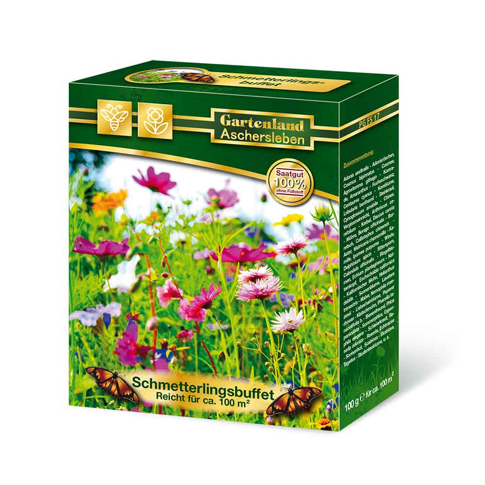 Amestec Seminte Flori de Pasune - Bufet de Fluturi, 100g, pentru 100m²