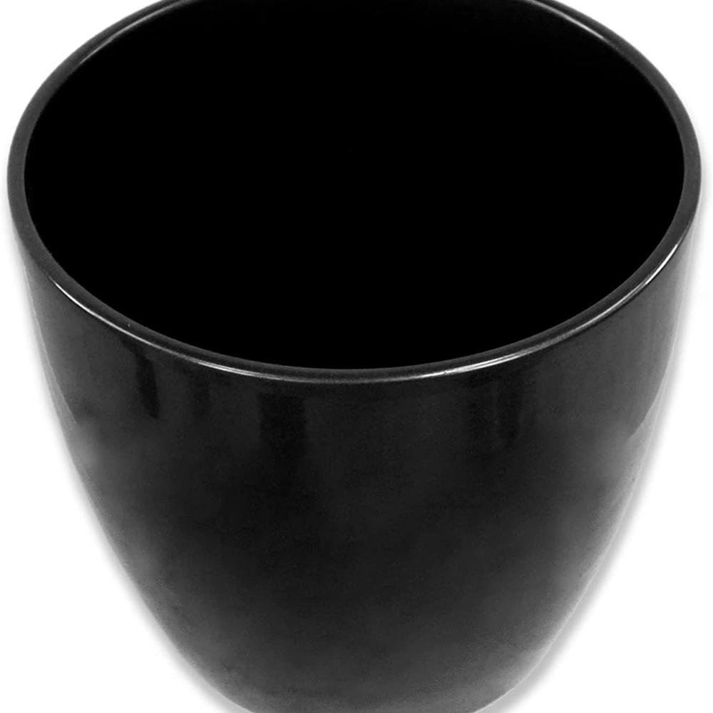 Ghiveci plante rotund Ceramic Scheurich, Ø 14 cm, H12,4 cm, Negru