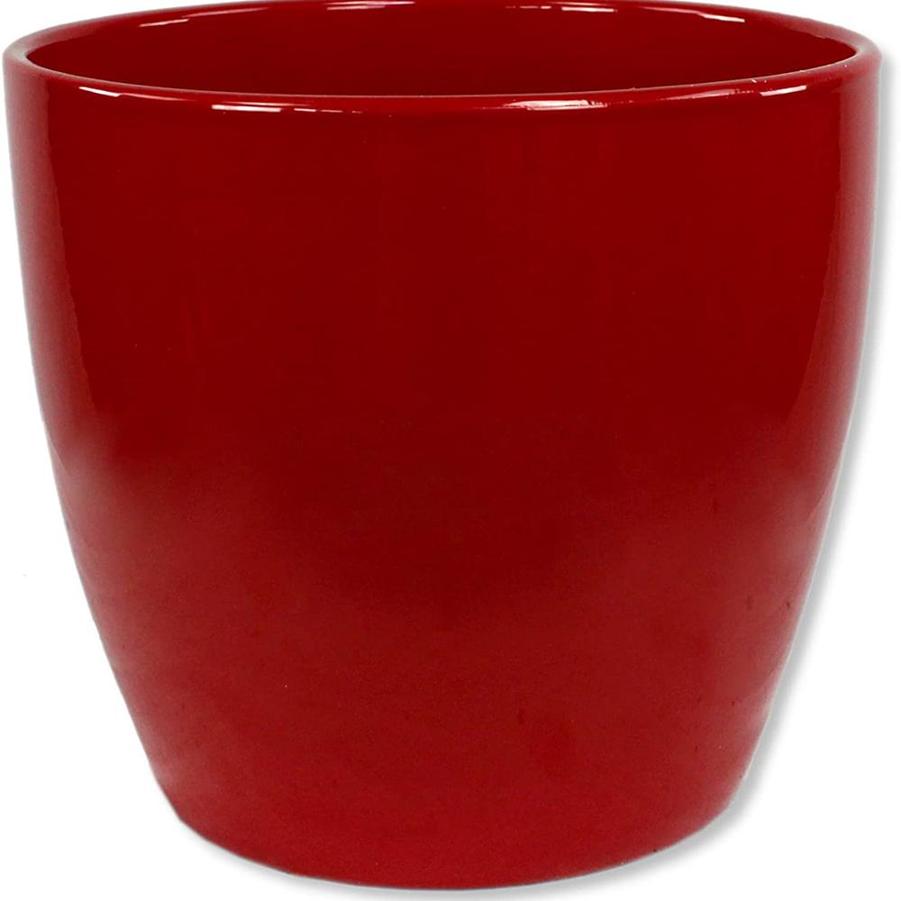 Ghiveci plante rotund Ceramic Scheurich, Ø 14 cm, H12,4 cm, Rosu
