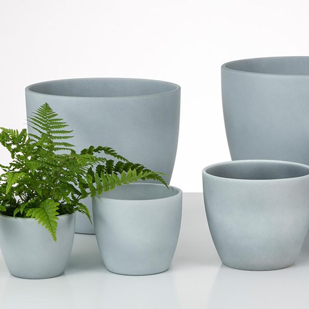 Ghiveci plante rotund Ceramic Scheurich, Ø 16 cm, H14 cm, Gri Deschis