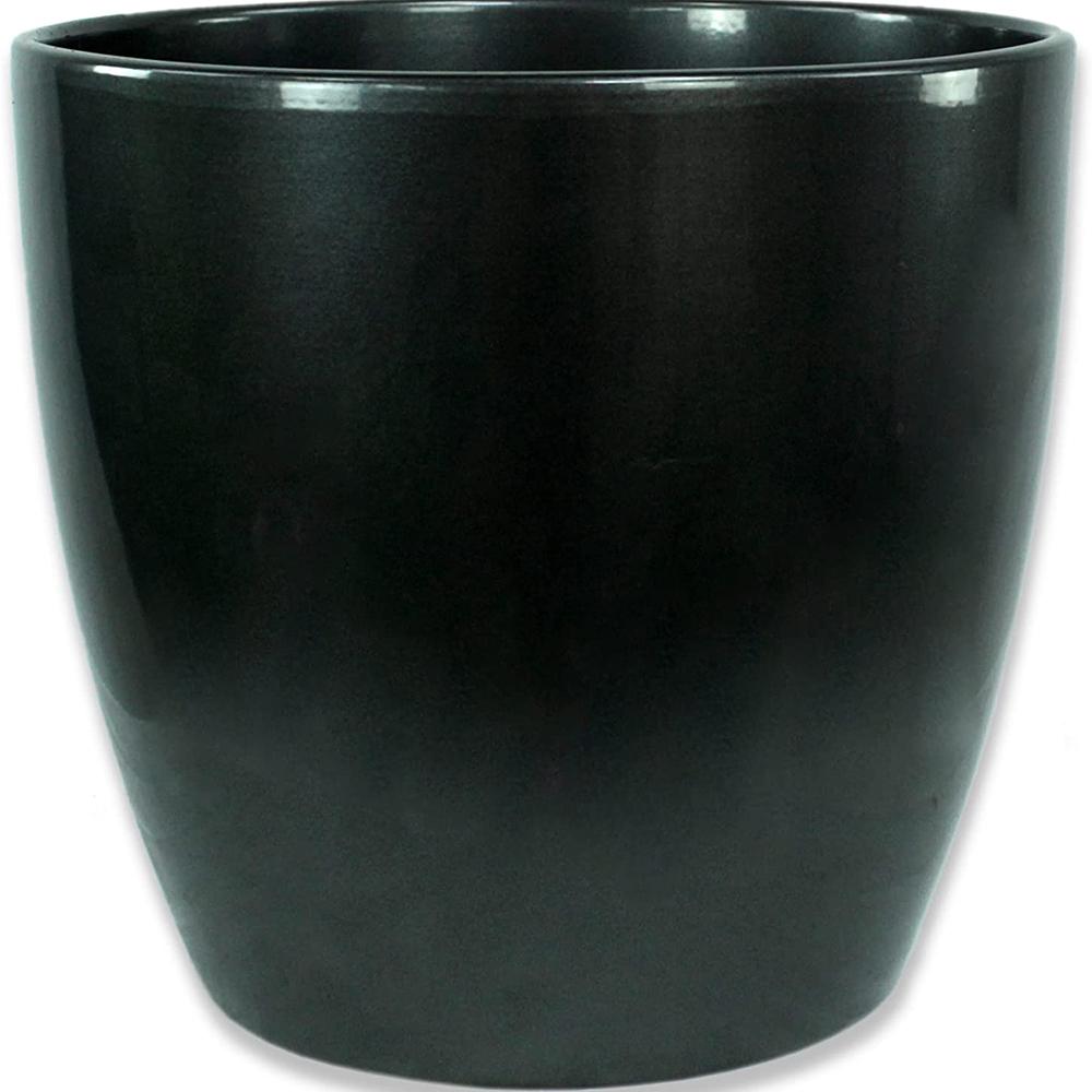 Ghiveci plante rotund Ceramic Scheurich Ø 19 cm, H17 cm, Negru