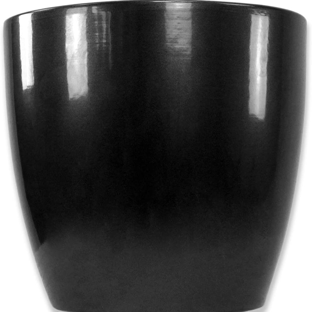 Ghiveci plante rotund Ceramic Scheurich, Ø 22 cm, H19,5 cm, Negru