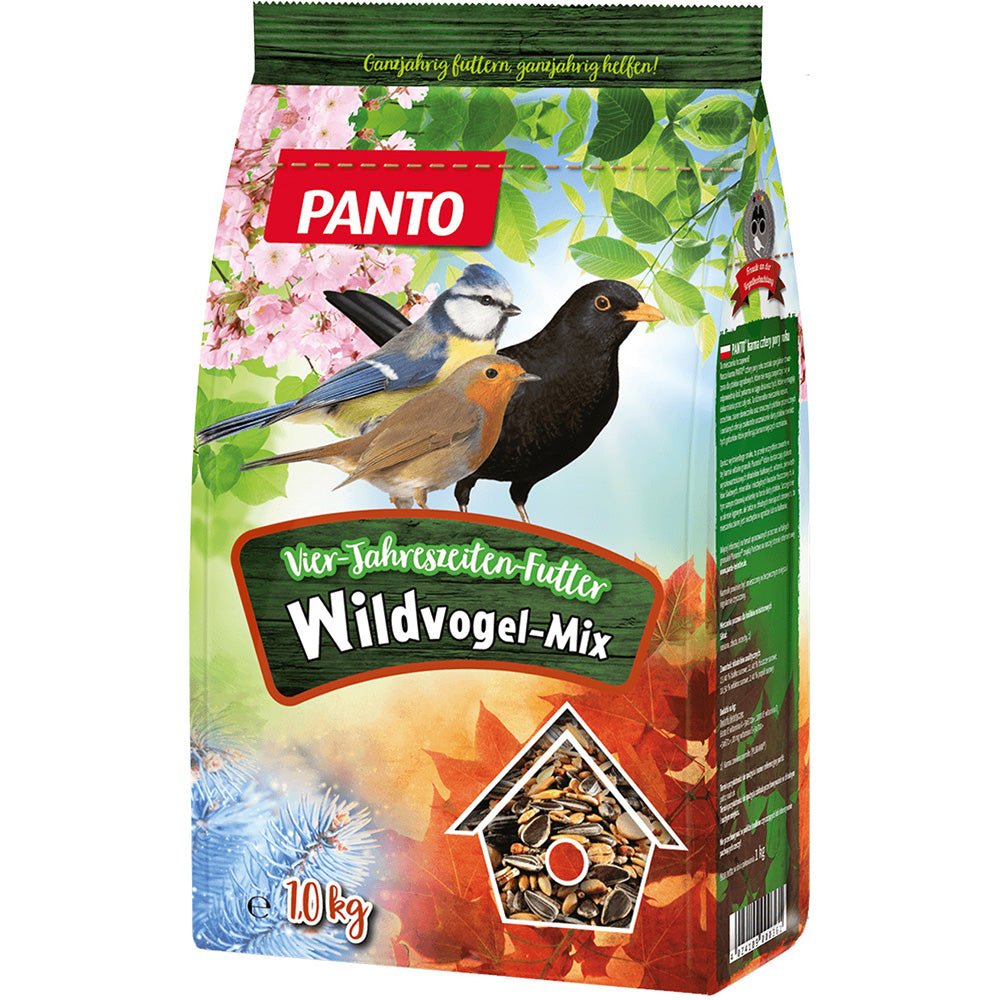Hrana pentru pasari salbatice PANTO 4 anotimpuri, 1kg, cu pluramin