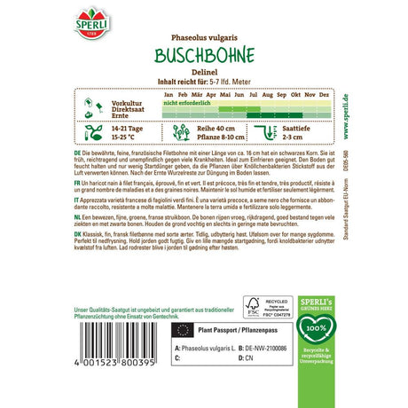 Seminte fasole pitica Delinel