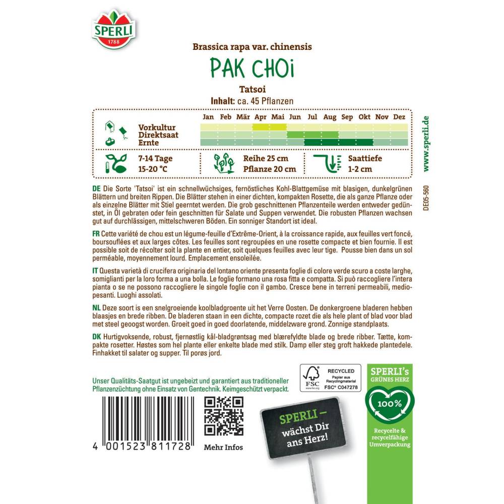 Seminte Pak Choi Tatsoi