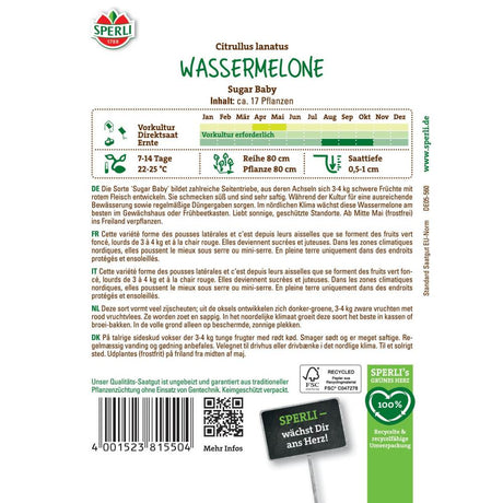 Seminte pepene verde Sugar Baby