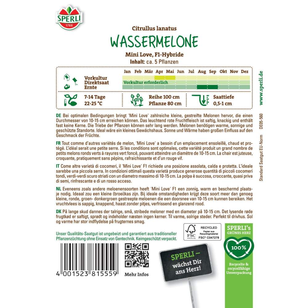 Seminte pepene verde Mini Love