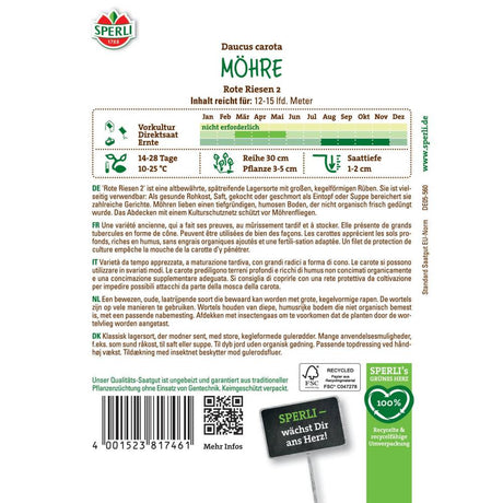 Seminte morcovi Rote Riesen 2