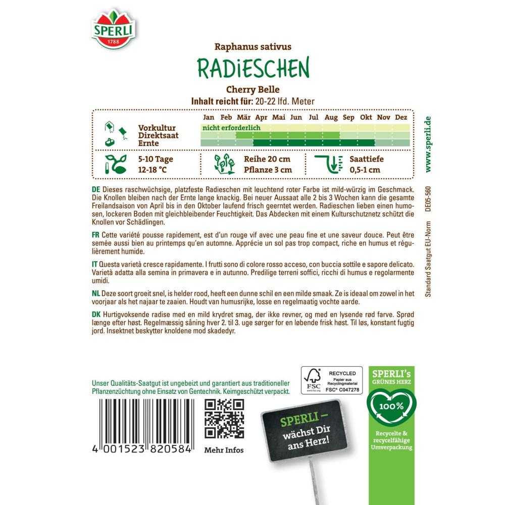 Seminte ridiche Cherry Belle