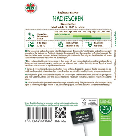 Seminte ridiche Riesenbutter