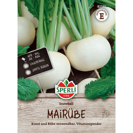 Seminte de nap Snowball – nap alb rotund, textura fina, ajunge pentru 35-40 Metri Liniari