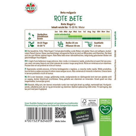 Seminte sfecla rosie Rote Kugel 2