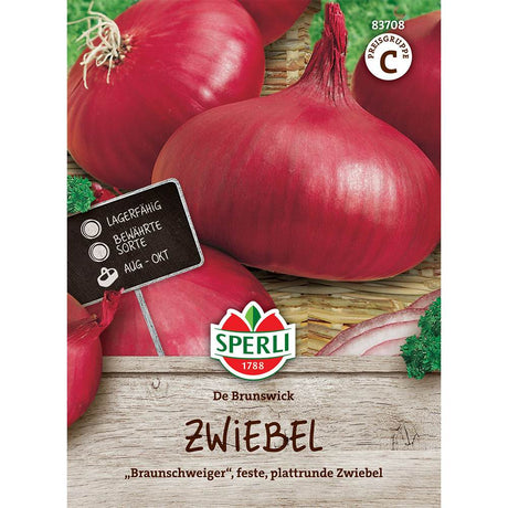 Seminte de ceapa De Brunswick – ceapa mare pentru depozitare, ajunge pentru 12-15 Metri Liniari