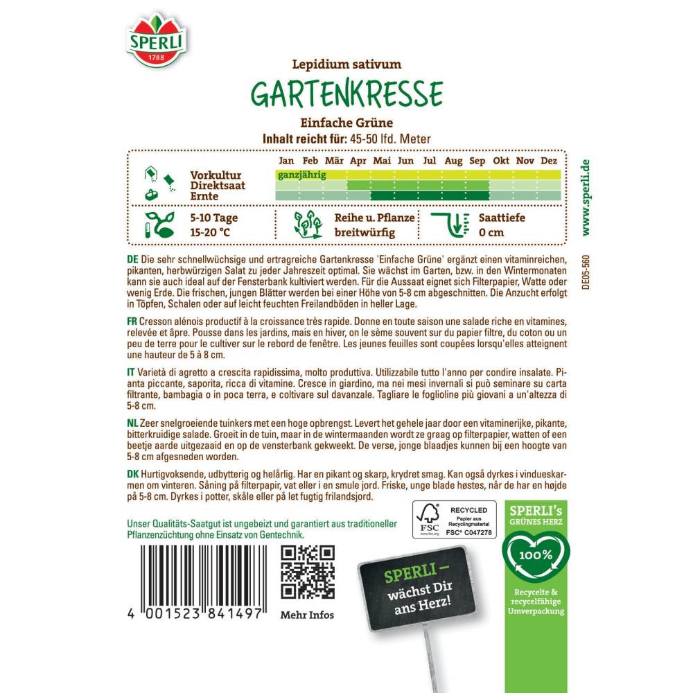 Seminte creson clasic verde MaxiPack