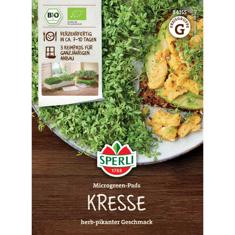 Pad refill Microgreens – creson pentru recolta rapida, 3 Pads, cu protectie germinatie