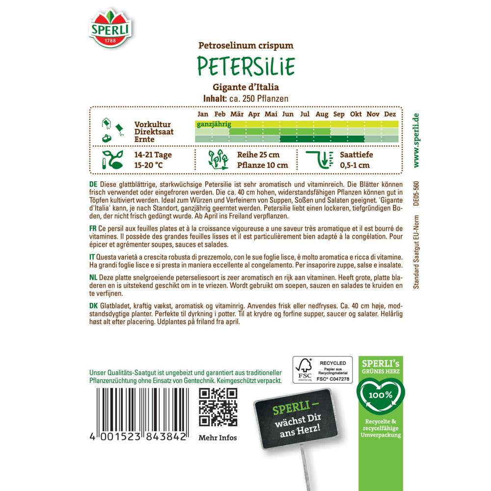 Seminte patrunjel Gigante d’Italia