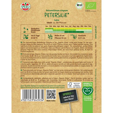 Seminte BIO patrunjel neted