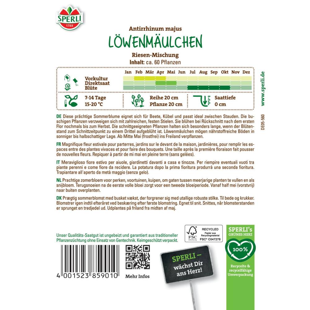 Seminte gura leului