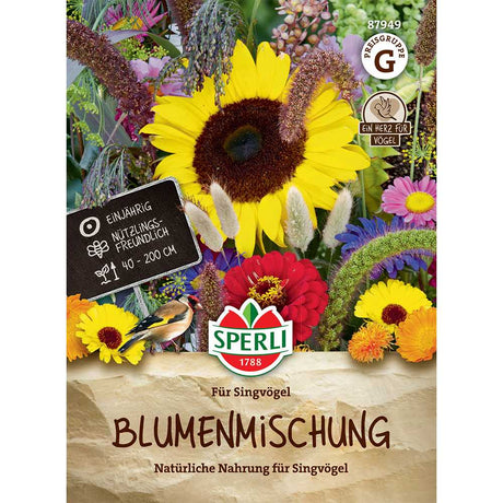 Seminte de flori pentru pasari cantatoare – sursa naturala de hrana, ajunge pentru 5 m²