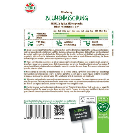 Seminte de degetar SPERLI Mervita – pentru borduri colorate, ajunge pentru 3 m², cu protectie germinatie