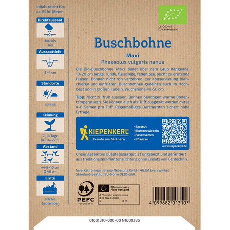 seminte fasole pitica maxi bio