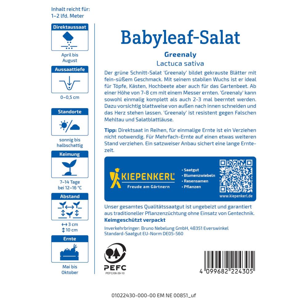 seminte salata babyleaf greenaly
