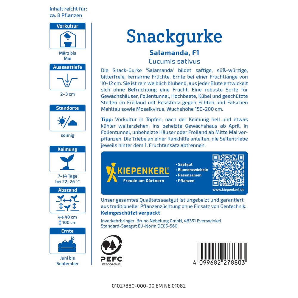 seminte castraveti gustare salamanda