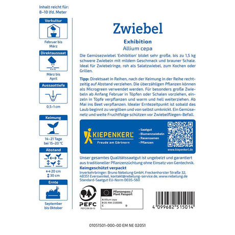 Seminte de ceapa Exhibition – ceapa uriasa pentru concursuri, ajunge pentru 8-10 Metri Liniari