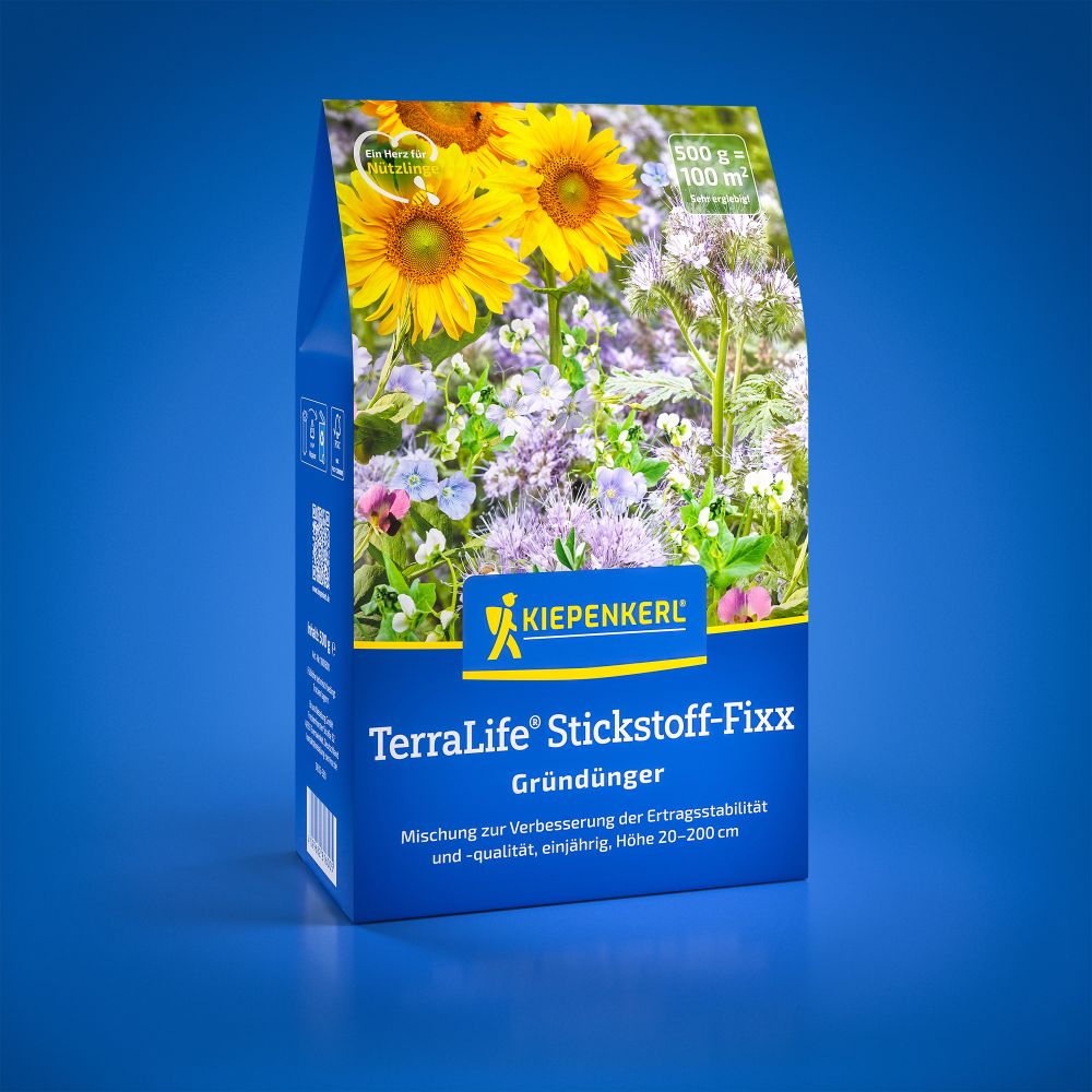 TerraLife Stickstoff-Fixx – 0,5 kg, mix fixator de azot pentru sol, ajunge pentru 100 m²