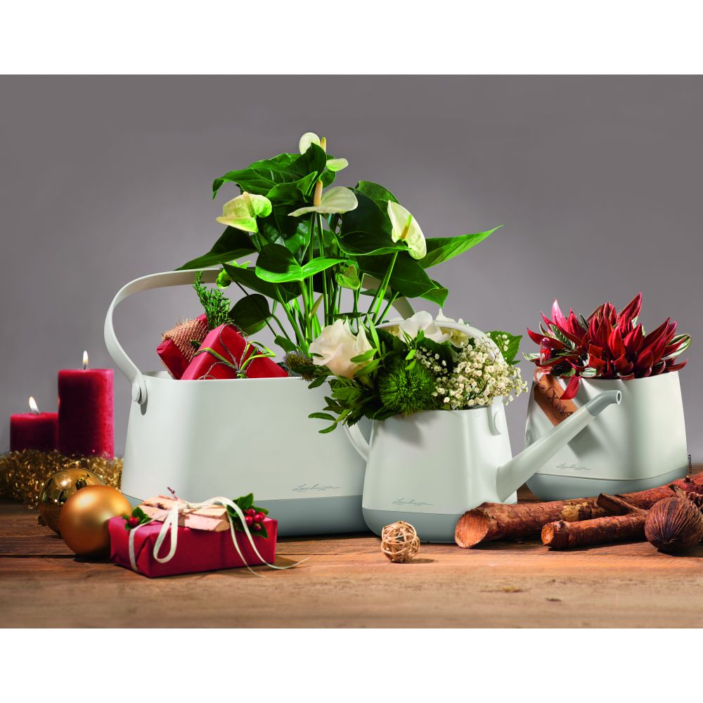 Stropitoare Lechuza YULA, 1,7 l capacitate, Alb/Gri, Protectie anti-picurare, Plastic de inalta calitate