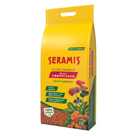 Granule argila SERAMIS pentru plante in ghiveci, substrat alternativ pentru flori, plante verzi si ierburi, 15 l + 3 l PROMO