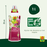 Ingrasamant lichid COMPO pentru trandafiri, flori intense si crestere sanatoasa, 1 l