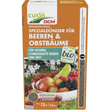 Ingrasamant organic pentru fructe de padure si pomi fructiferi CUXIN DCM, tehnologie MINIGRAN, fertilizant cu eliberare lentă - 1.5 kg, pentru 100 mp