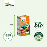 Ingrasamant organic pentru fructe de padure si pomi fructiferi CUXIN DCM, tehnologie MINIGRAN, fertilizant cu eliberare lentă - 1.5 kg, pentru 100 mp