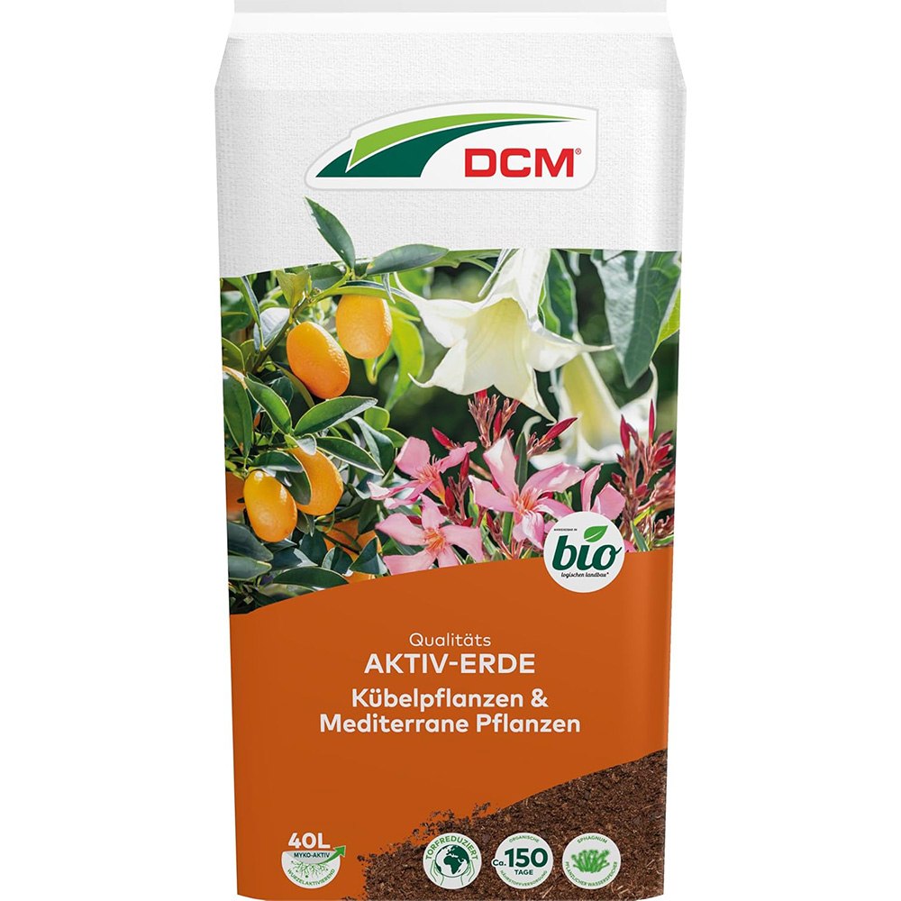 Pamant nutritiv pentru plante mediteraneene si plante la ghiveci DCM Cuxin, cu muschi sphagnum si micorize, organic, 20 L