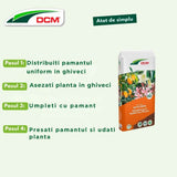 Pamant nutritiv pentru plante mediteraneene si plante la ghiveci DCM Cuxin, cu muschi sphagnum si micorize, organic, 20 L