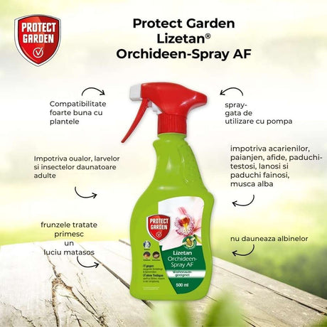 Spray insecticid PROTECT GARDEN Lizetan pentru orhidee, 500 ml